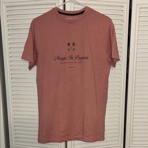 Denim & Flower Rose Graphic Crew Neck Short Sleeve Tee
